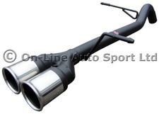 Fiesta 1.25 ('08-'13) Rear Silencer Delete Sportex Performance Exhaust -Twin 3"