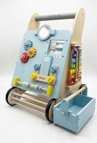 Milagro wooden baby walker - wooden,