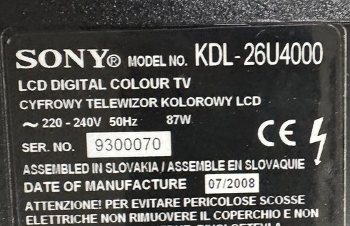 Complete breakdown sony - breakdown, of