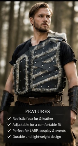 Viking barbarian faux leather - barbarian,