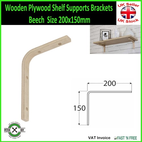 Wooden plywood shelf supports - shelf,