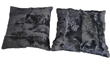 Pair (2) of Marks & Spencer Autograph black textured cushions