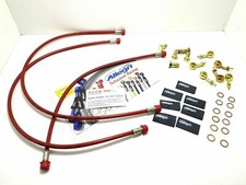 Brake Pipes Front And Rear Red