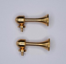 Brass Ship Horns - 2 x Brass
