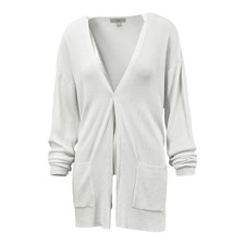 M&S Collection Ladies Ribbed Edge to Edge Longline Cardigan