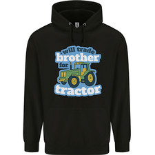 Will Trade Brother For Tractor Farming Childrens Kids Hoodie
