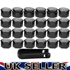 24X 17MM Black Wheel Nut Bolt