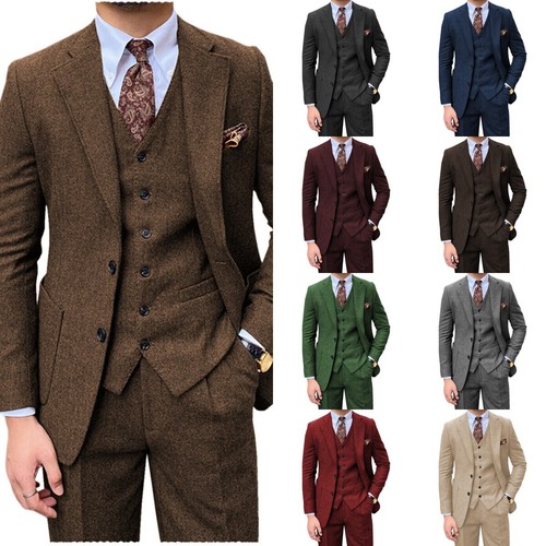 Mens piece tweed herringbone - piece,