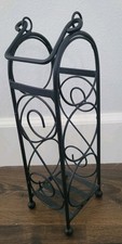 Black Three Bottles Wine Rack