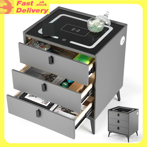 Bedside led table cabinets - table,