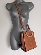 Topshop Tan Crocodile Cross