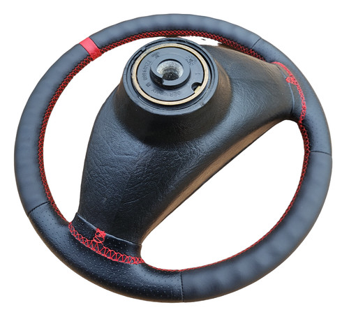 New leather steering wheel - leather,