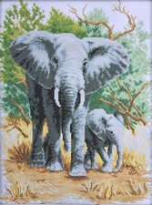 Elephant Mother & Son - 14