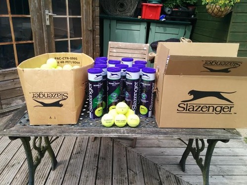 Tennis balls used good - tennis,