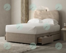 New curved boucle - new, divan