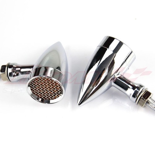 Motorcycle chrome bullet - motorcycle,