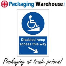 SIGN Disabled Ramp Access This