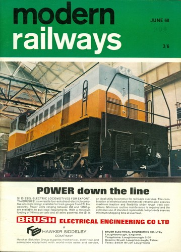 1968 modern railways magazine - 1968,