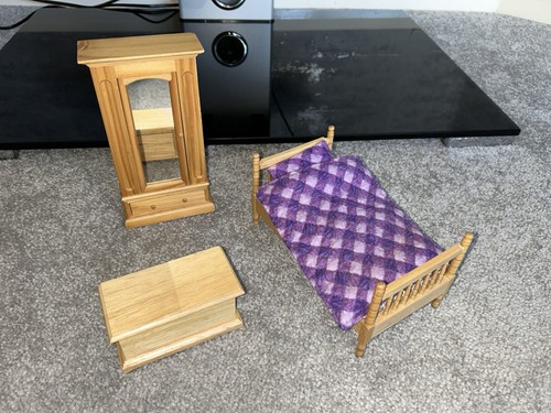 Doll house furniture bedroom - doll,