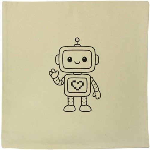 Love heart robot canvas - heart,