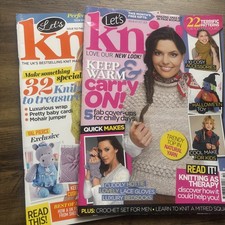 2 X Lets Knit Magazines VGC