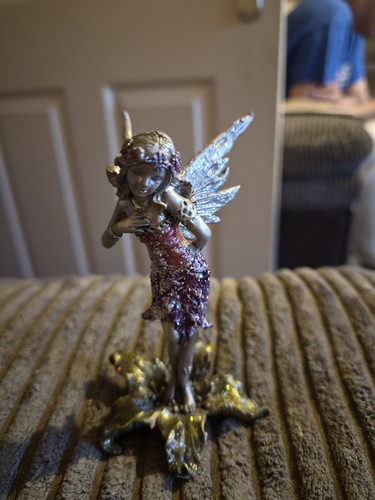 Metal fairy figurine ornament - fairy,