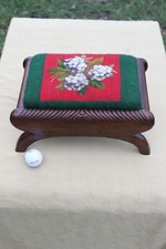 Antique,Victorian low footstool,low stool,gout stool,Regency Georgian footstool