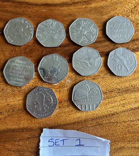 British 50p coin bulk - british,