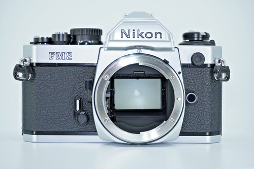 Nikon new fm2 silver slr - new,