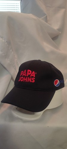 Papa johns black embroidered - black,