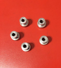 NEW OLD STOCK SET 5 SR SAKAE DOUBLE CHAINRING PINS & NUTS WITH STEPPED SPACERS