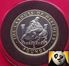 Scarce 2020 Gibraltar £2 Pound Proof-Like Labours of Hercules Nemean Lion Coin 