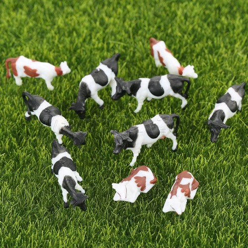 10pc model cattle cow diorama - cattle,