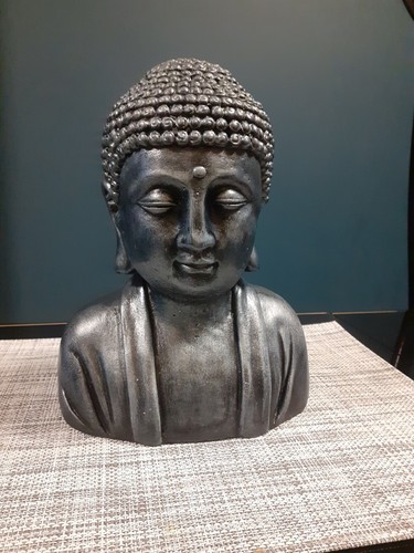 Stone garden buddha statue - stone,