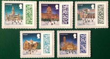 GB 2024 CHRISTMAS Stamp Set (CATHEDRALS) self-adhesive MNH, issue date 5/11/2024