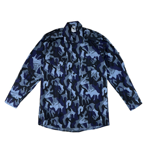Romanian army shirt blue - army,