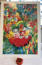 Jungle Boat Poster Print by Lisa V. Keaney - 70cm tall x 50cm width 