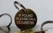 Engraved key fob finder