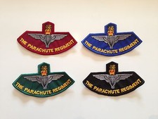 The Parachute Regiment - Embroidered Patches / Badges - Sew On / Biker Patch
