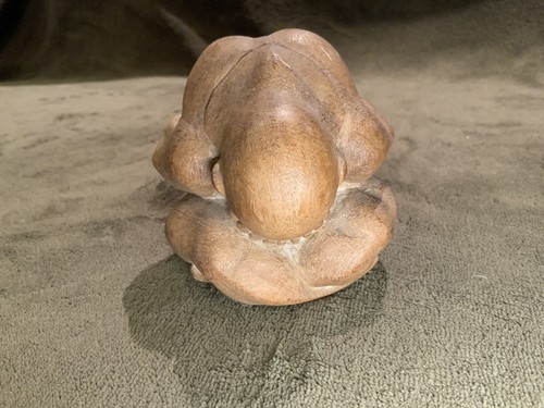 Small carved wooden weeping - small,