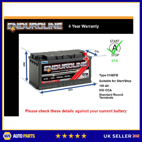 Efb car battery 019efb - efb,