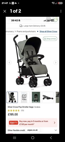 Silver cross pop 2 pushchair - -,