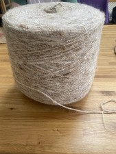 Boucle Knitting Wool/ Yarn 2.5kg Roll Beige Colour Wool Blend