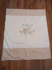 NEXT Ollie and Molly Bear And Rabit Nursery Cot Duvet And Matching Curtains 