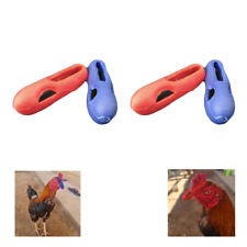 Chicken Rooster Mouth Rubber Safety Guard Flexible Protection Red Blue K