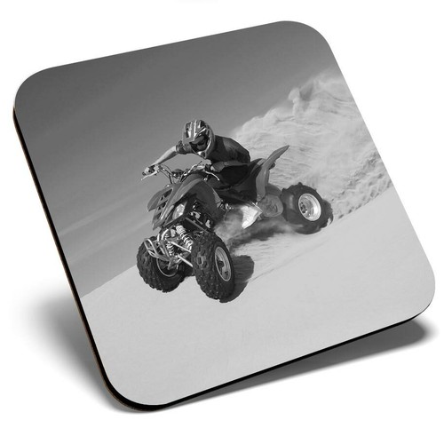 Square single coaster - single, bw