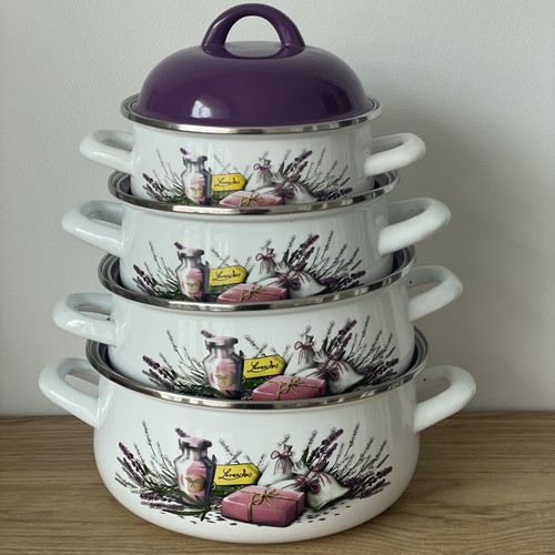 Set stylish enamel stock - set, 4