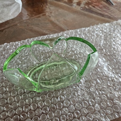 Bagley art deco green glass - bagley,