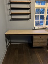 Wood And Concrete Desk