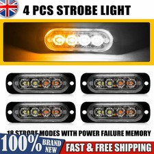 4x 4 LED Amber Recovery Strobe